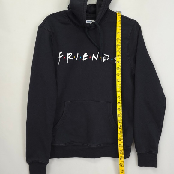 Old Navy Friends TV Series Logo Hoodie Black Pullover Sweatshirt Women S - Picture 4 of 10